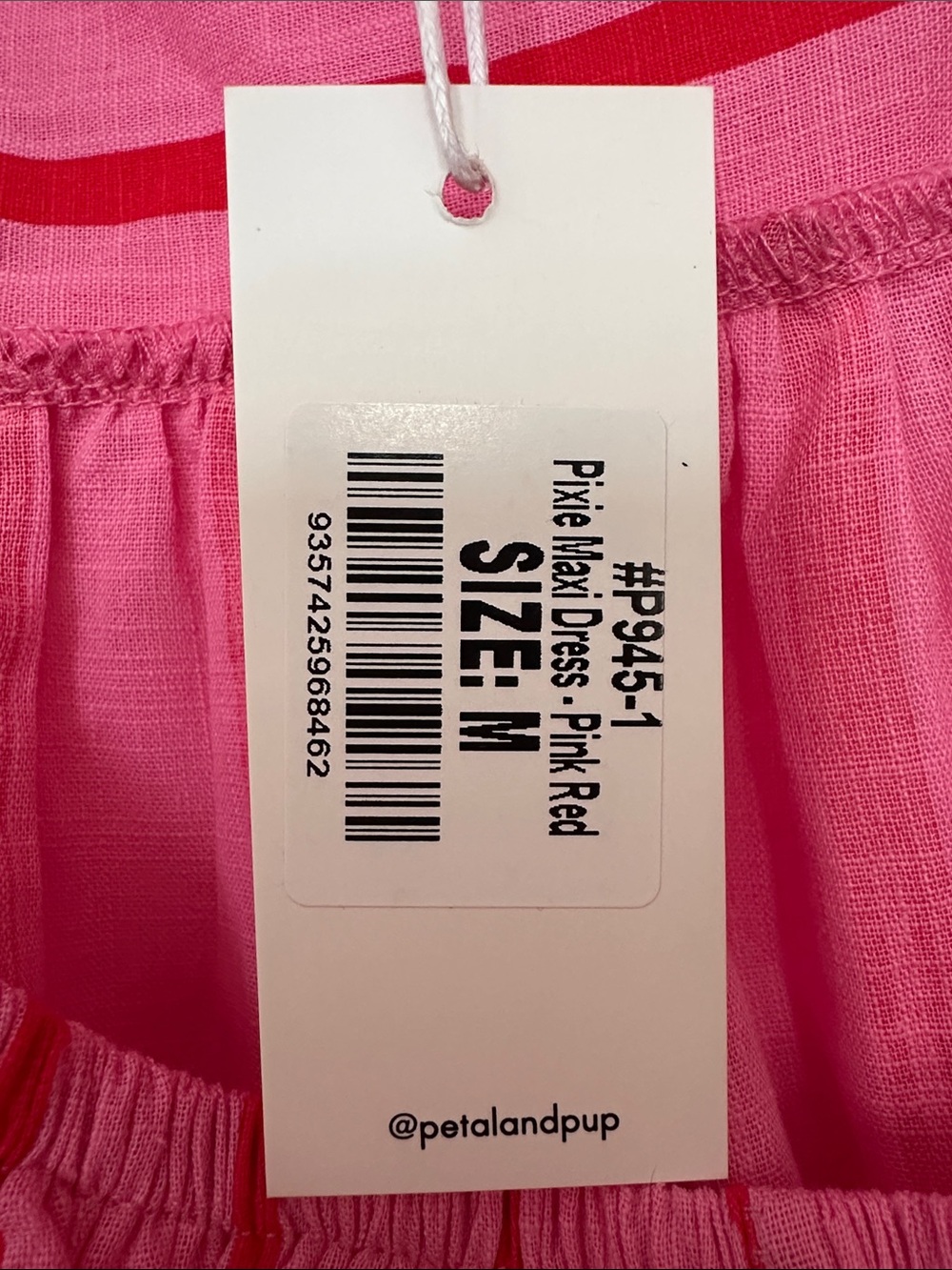 Petal and Pup Pink and Red Stripe Pixie Maxi Dress - Picture 3 of 3